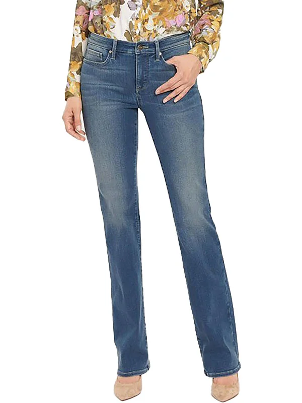 Affordable Women's Fashion Womens Mid-Rise Stretch Bootcut Jeans