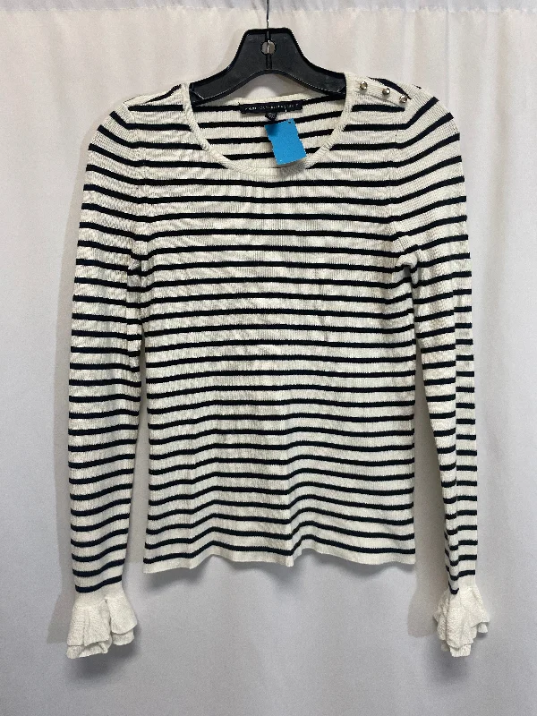 Sweater By White House Black Market In Black & White, Size: Xs