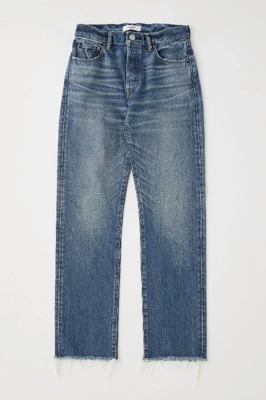 Women's Comfortable Garments Vintage High Waisted Chateau Straight Jean In Blue