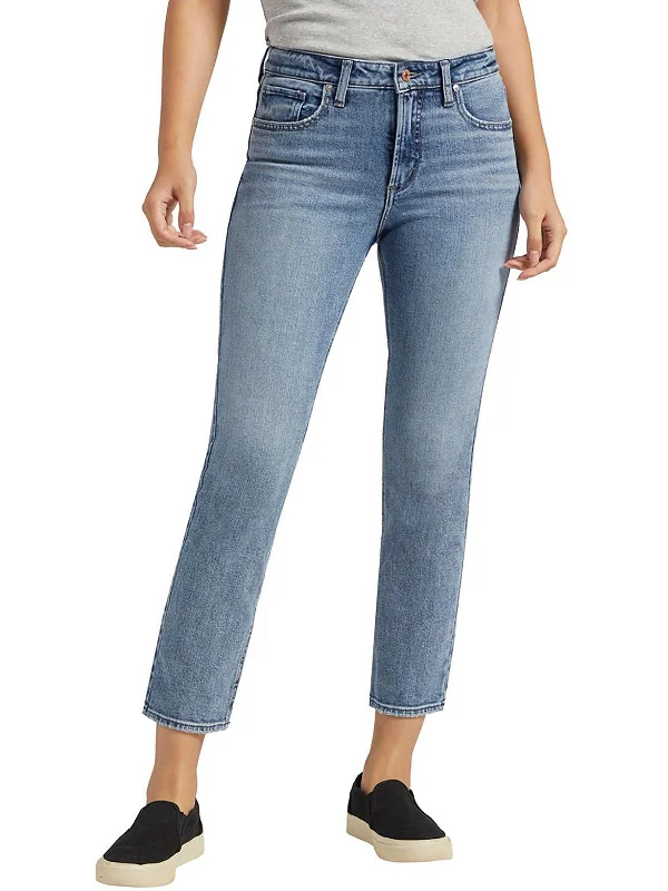 Women's Vacation Attire Most Wanted Womens Mid-Rise Ankle Straight Leg Jeans