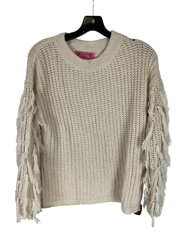 Sweater By Almost Pink In Tan, Size: S