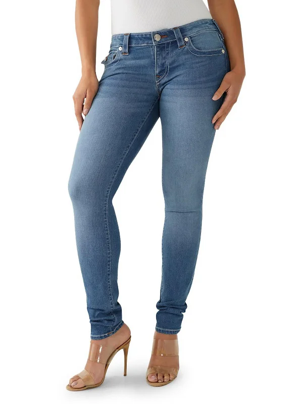 Women's Trendy Casual Outfit Stella Womens Low-Rise Medium Wash Skinny Jeans