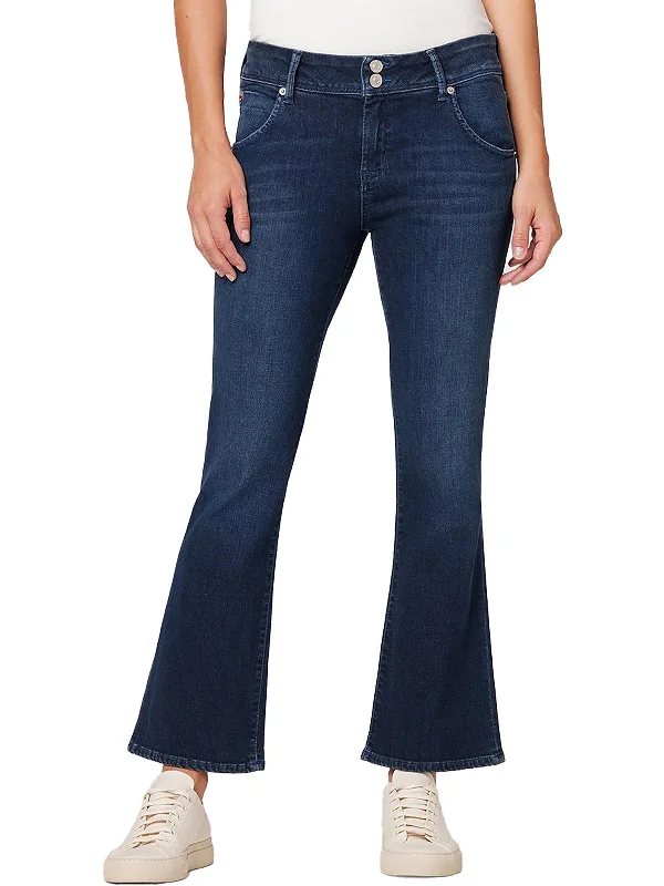 Women's Trendy Casual Clothes Collin Womens Mid-Rise Cropped Bootcut Jeans