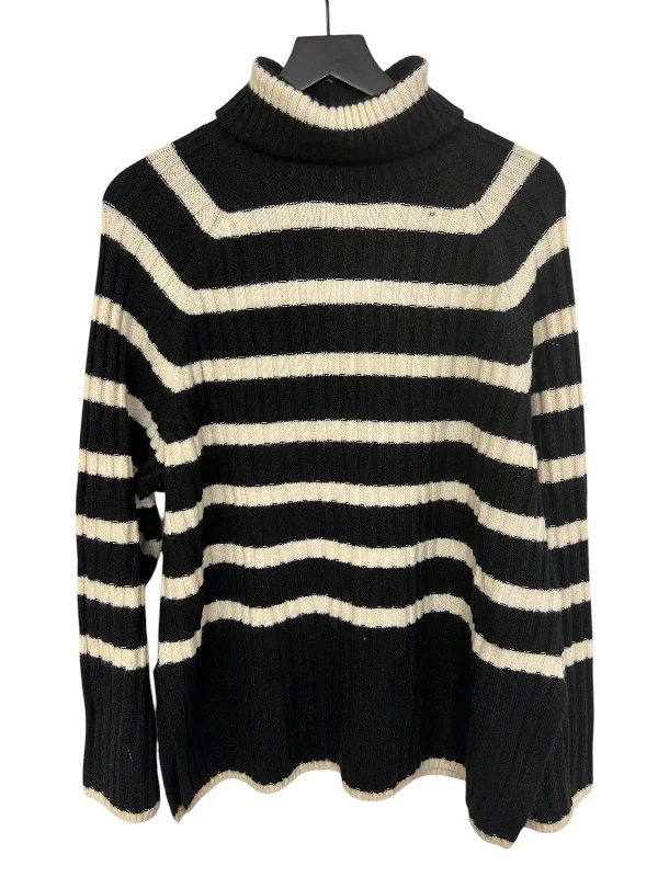 Sweater By H&m In Black & White, Size: M