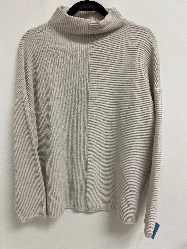 Sweater By Tahari By Arthur Levine In Cream, Size: Xl