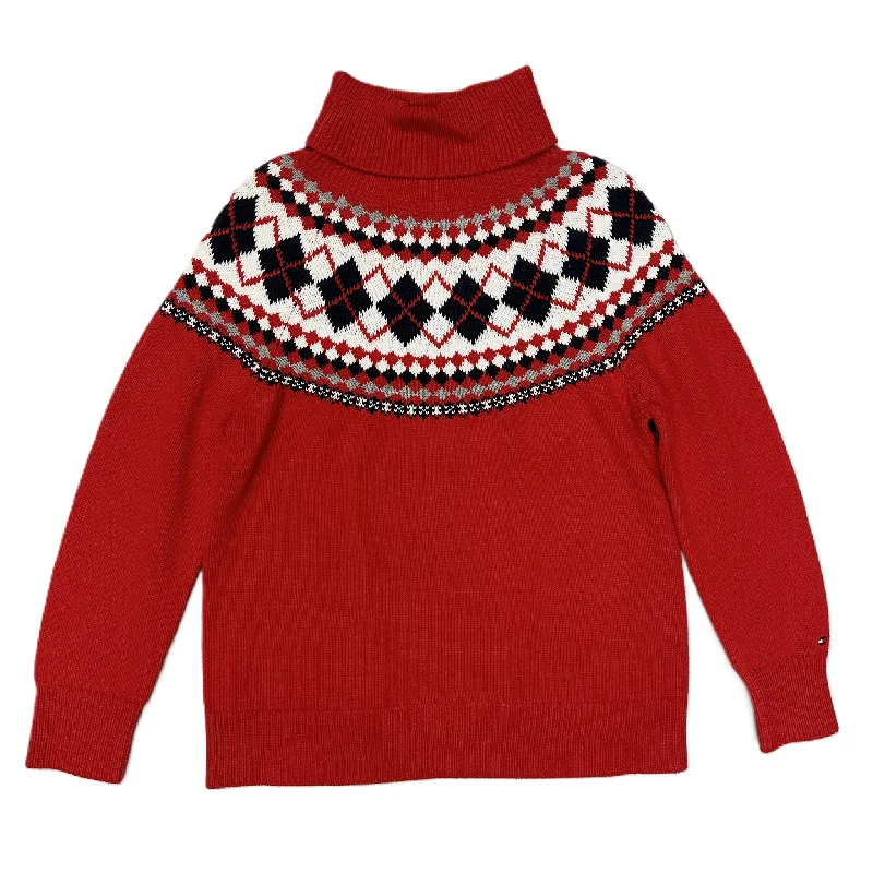 Sweater By Tommy Hilfiger In Red, Size: L