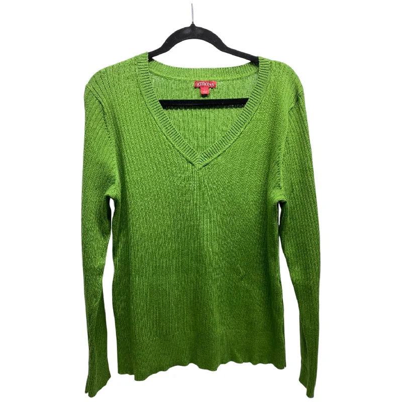 Sweater By Merona In Green, Size: 1x