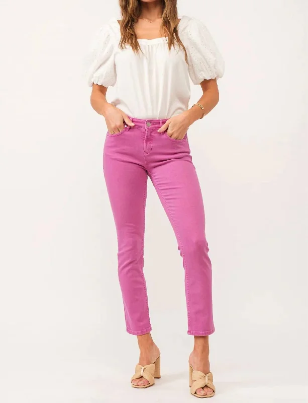 Women's Stylish Outerwear Blaire Jeans In Carnation Pink