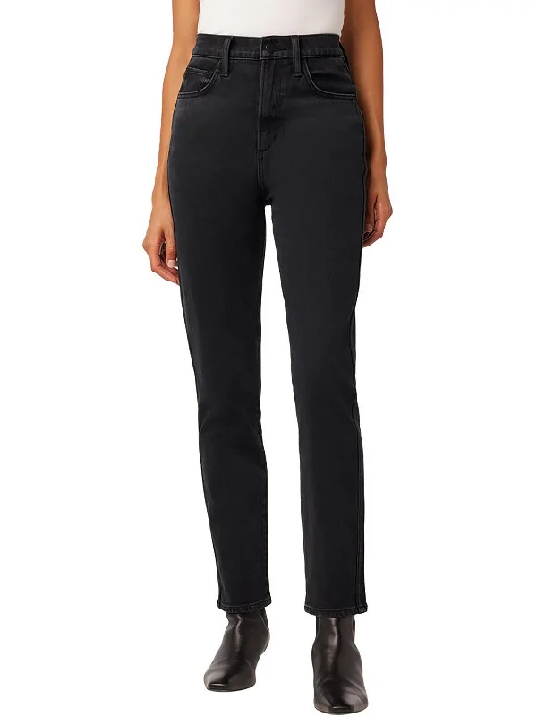 Women's Resort Apparel The Raine Womens High Rise Ankle Straight Leg Jeans