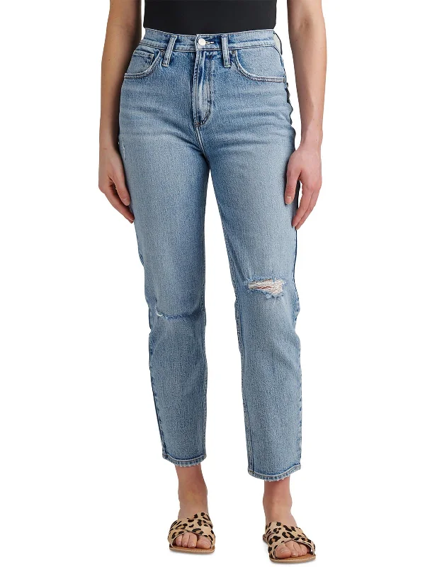 Women's Everyday Attire Highly Desirable Womens High Rise Slim Straight Leg Jeans