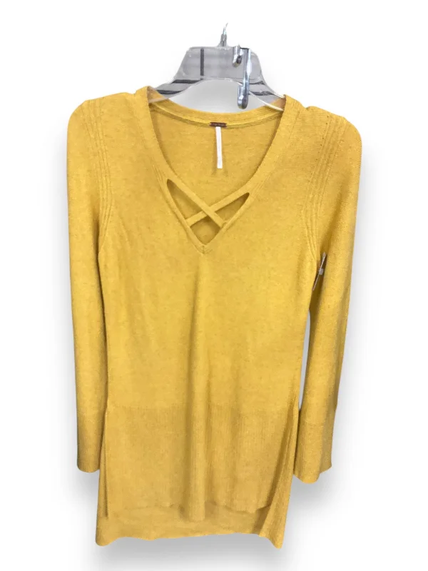 Sweater By Free People In Yellow, Size: S