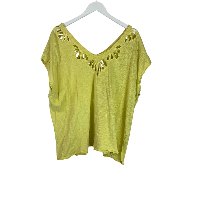 Women's Evening Clothing Top Short Sleeve By Free People In Yellow