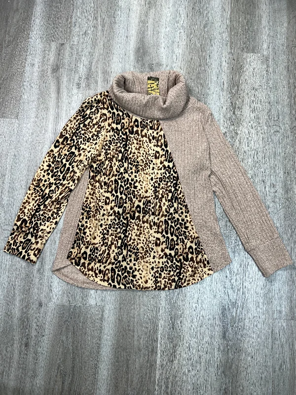 Sweater By Suzanne Betro In Animal Print, Size: Xl