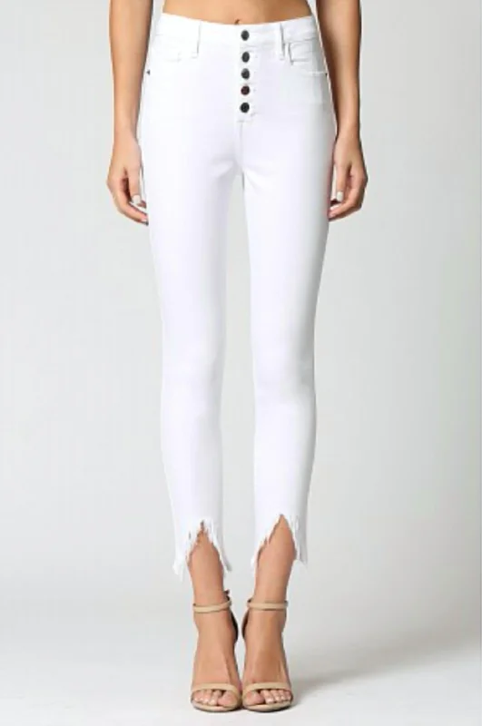 Women's Fashionable Attire For Work Women's Caroline High Rise Skinny Jeans In White