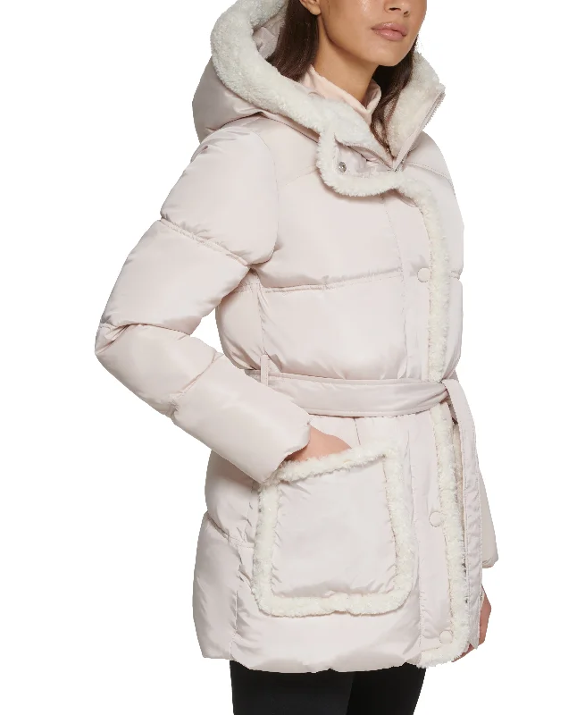 Casual Women's Clothing Mixed Media Puffer