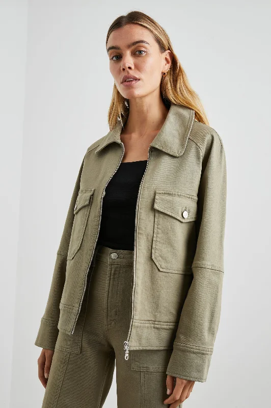 Chic Clothing For Women CHEYENNE JACKET - WASHED OLIVE