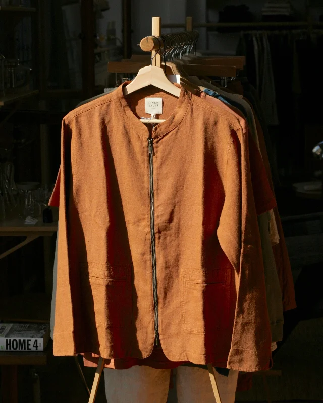 Flash Sale Online Linen Cherry Tree Jacket - Hazelnut