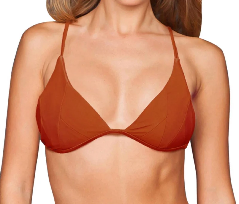 Flash Sale Online Triangle Isla Bikini Top In Sfs Red Sand