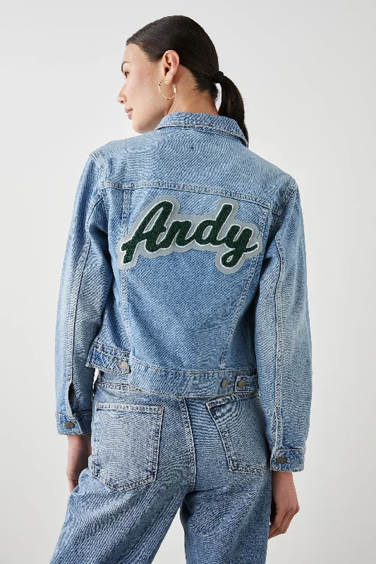 Women's Fashion Clothing MULHOLLAND JACKET CUSTOM EMBROIDERY - ORIGINAL BLUE