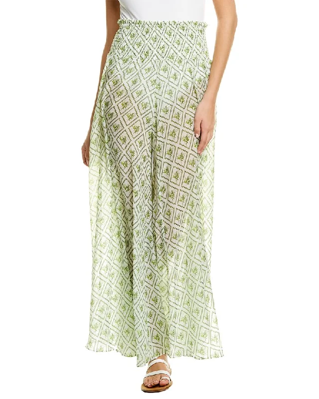 Seasonal Women's Fashion Trends Caroline Constas Smocked Wide Leg Pant