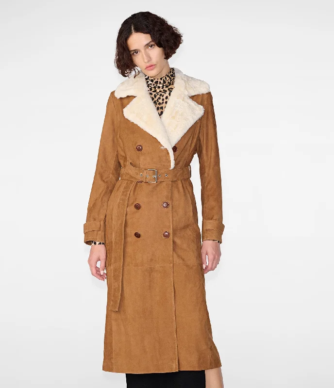 Everyday Women's Fashion Trends Savannah Faux Fur Trench