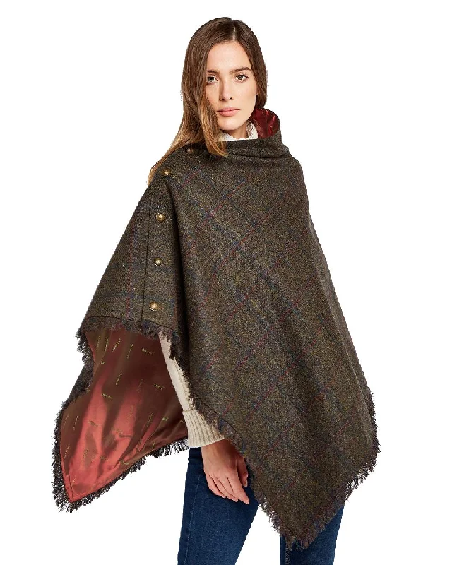 Fashionable Women's Wardrobe Dubarry Hazelwood Tweed Poncho