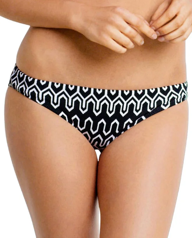 Online Shopping Boutiques Hipster Bikini Bottom In Sea Black White