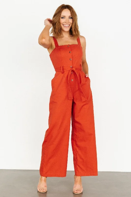 Women's Professional Garments Hartford Jumpsuit | Rust