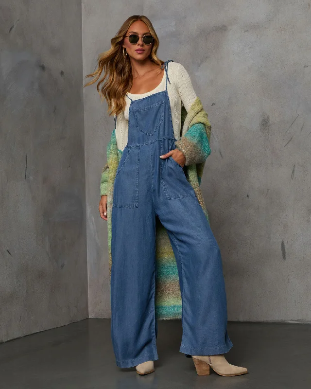 Women's Seasonal Garments Nolah Relaxed Chambray Overall Jumpsuit