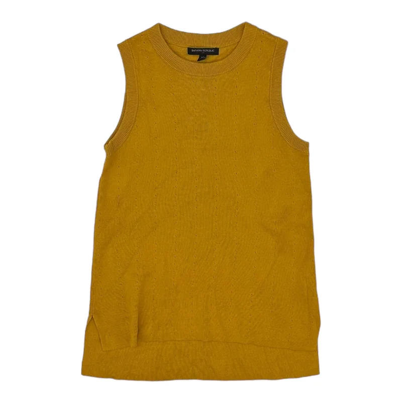 Luxury Women's Clothes YELLOW TOP SLEEVELESS by BANANA REPUBLIC Size:XS