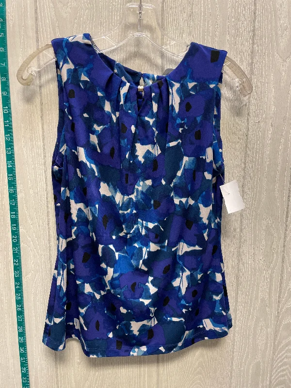 Elegant Women's Clothing Floral Print Top Sleeveless Ivanka Trump, Size S