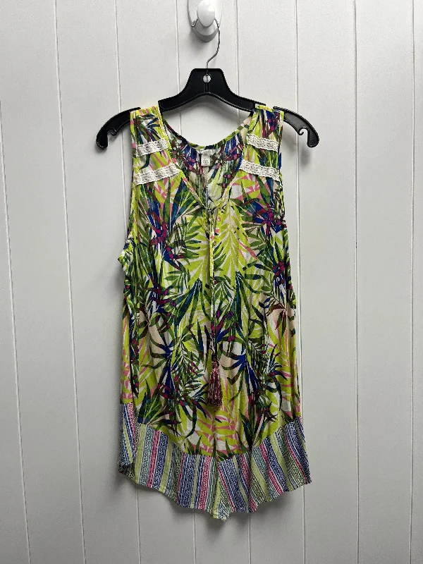 Fashion-Forward Women's Clothing Green Top Sleeveless Cato, Size Xl